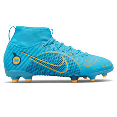 Nike Mercurial Superfly 8 Academy Kids Football Boots Blue/Orange US 1, Blue/Orange, rebel_hi-res