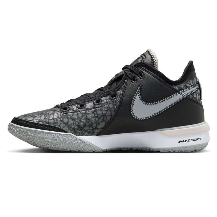 Nike LeBron NXXT Gen Black Wolf Grey Basketball Shoes Black/White US Mens 8 / Womens 9.5, Black/White, rebel_hi-res