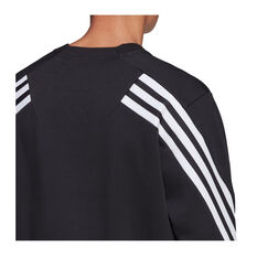 adidas Mens Sportswear Future Icons 3-Stripes Sweatshirt, Black, rebel_hi-res