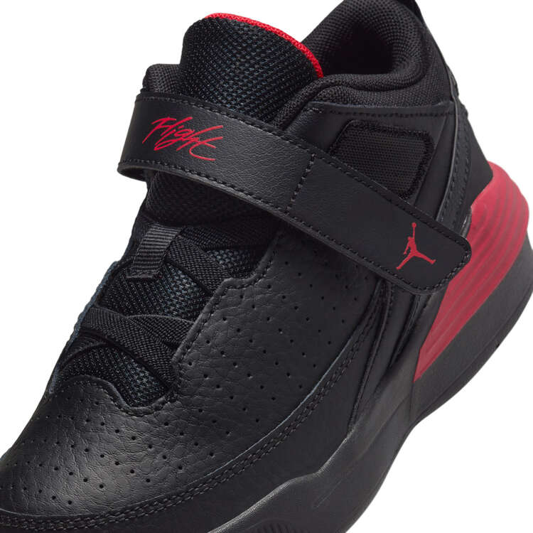 Jordan Max Aura 5 PS Kids Basketball Shoes, Black/Red, rebel_hi-res
