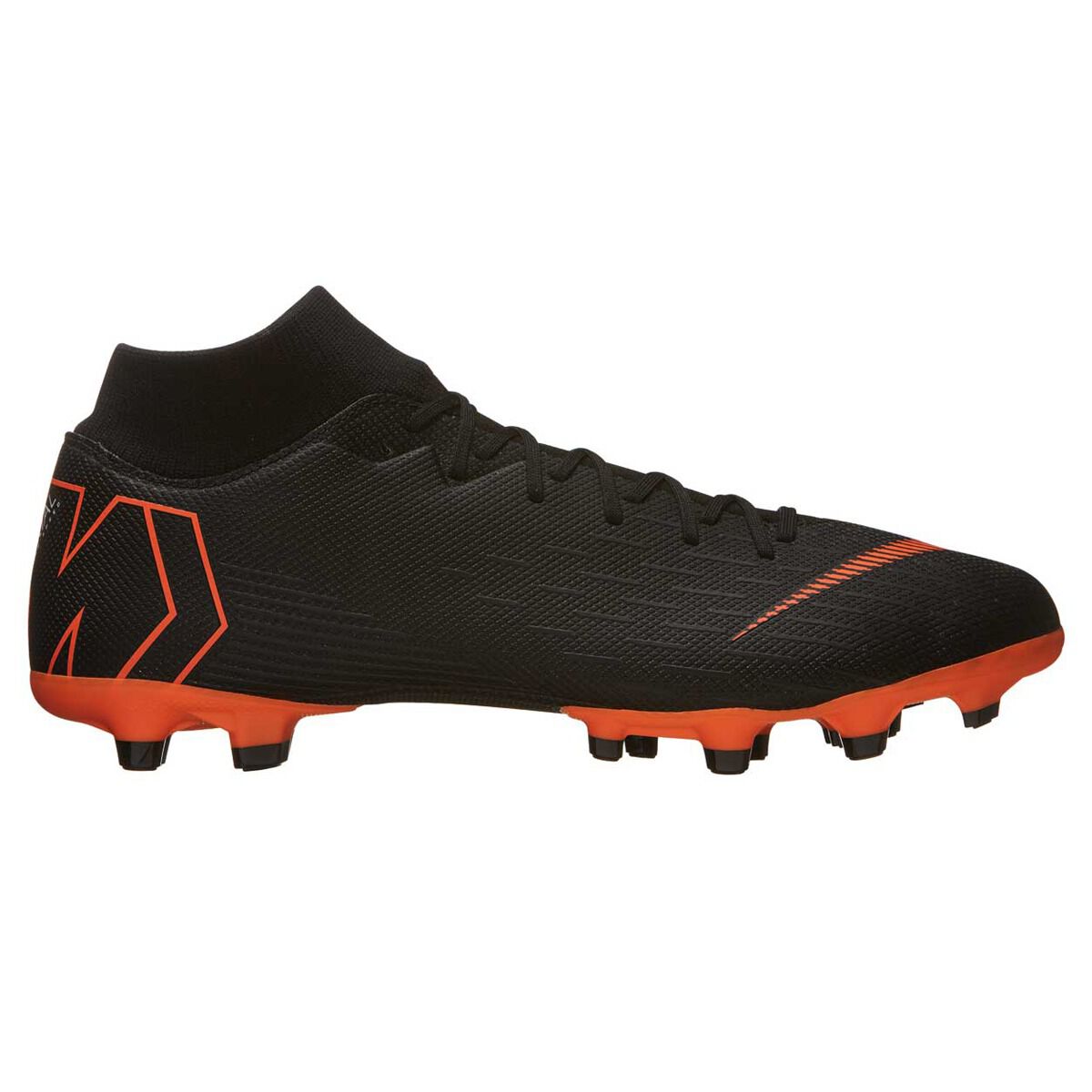 nike football boots black and orange