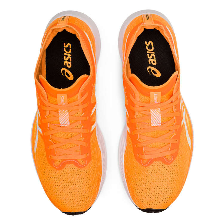 Asics Magic Speed Womens Running Shoes Orange/White US 6, Orange/White, rebel_hi-res