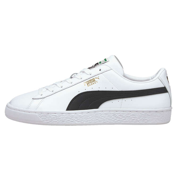Puma Basket Classic XXI GS Mens Casual Shoes White/Black US 13, White/Black, rebel_hi-res