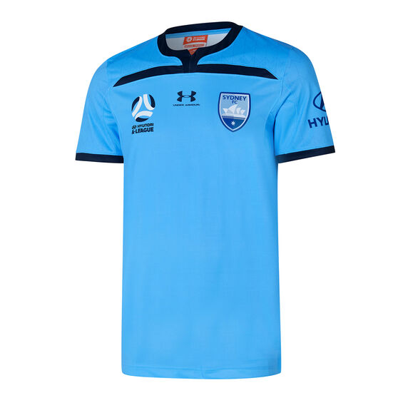 Sydney FC 2019/20 Youth Home Jersey Blue XL, Blue, rebel_hi-res
