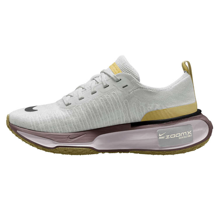 Nike ZoomX Invincible Run Flyknit 3 Womens Running Shoes, Grey/Purple, rebel_hi-res