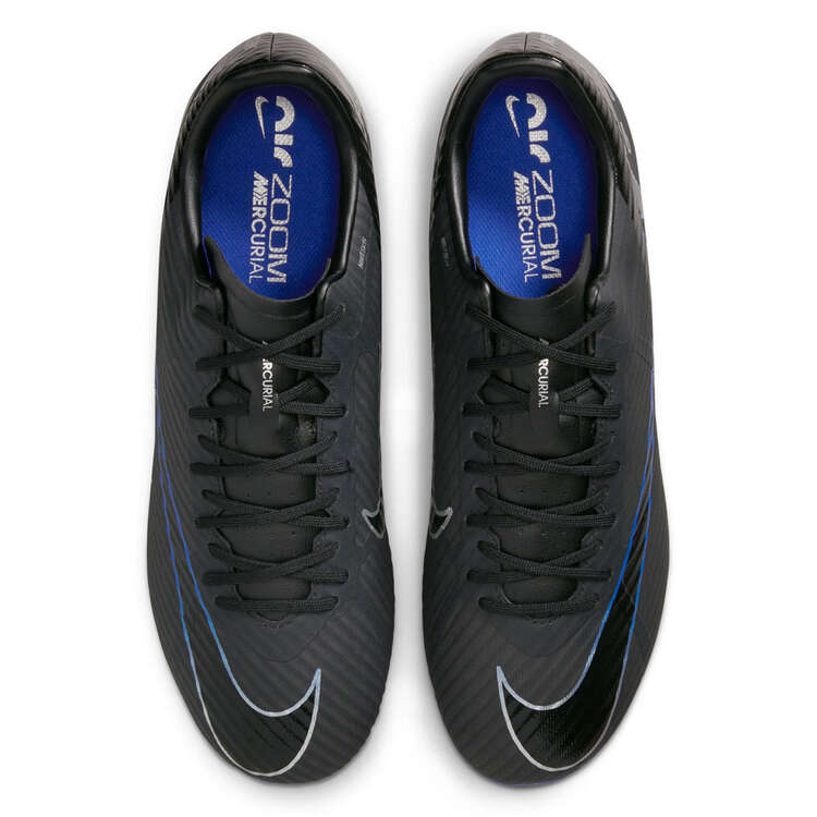 Nike Zoom Mercurial Vapor 15 Academy Football Boots, Black/Silver, rebel_hi-res