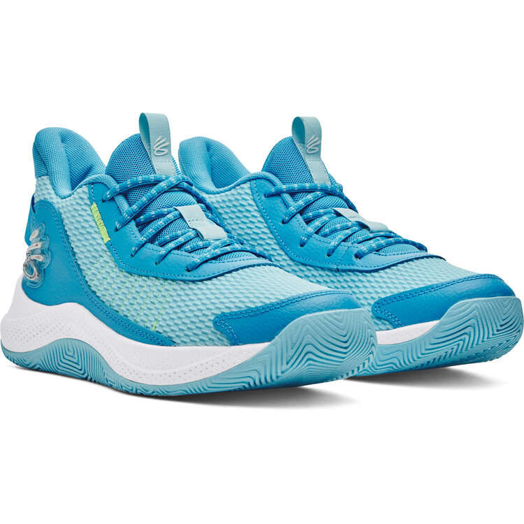 Under Armour Curry 3Z7 Basketball Shoes, Blue/White, rebel_hi-res