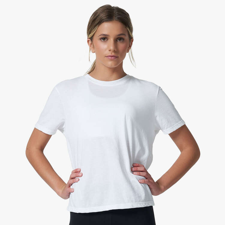 Ell/Voo Womens Essentials Relaxed Tee White XXS, White, rebel_hi-res