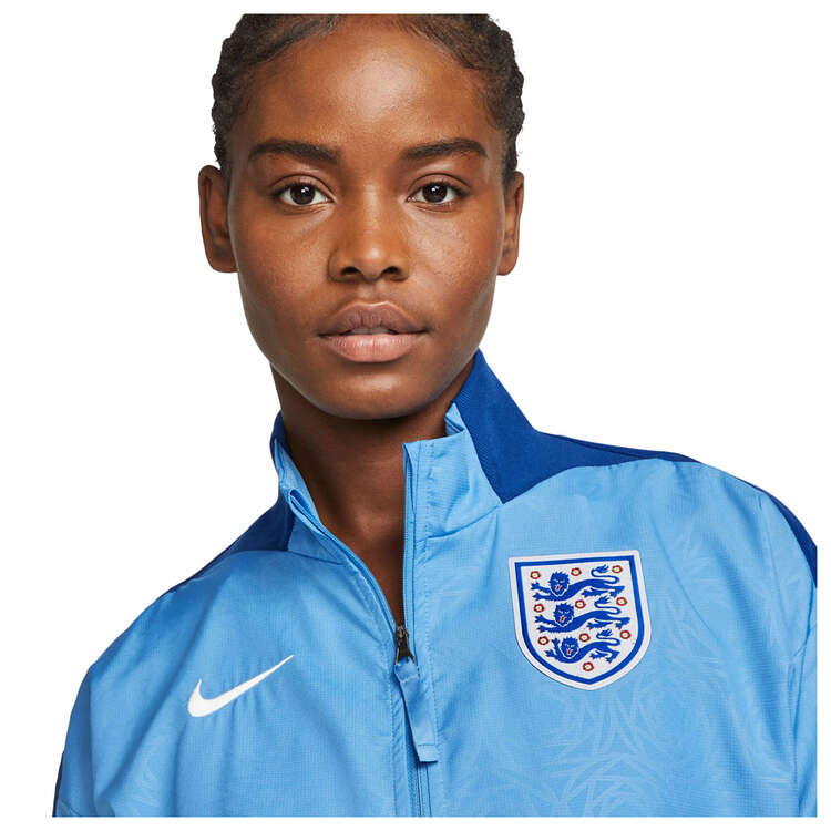 Nike Womens England Dri-FIT Anthem Football Jacket, Blue, rebel_hi-res
