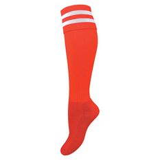 Burley Kids Football Socks Red  /  White US 2 - 8, Red  /  White, rebel_hi-res