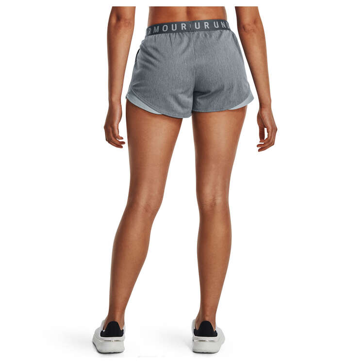 Under Armour Womens Play Up Twist 3.0 Training Shorts Grey XS, Grey, rebel_hi-res