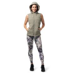 Ell & Voo Womens Masey Quilted Vest, Green, rebel_hi-res
