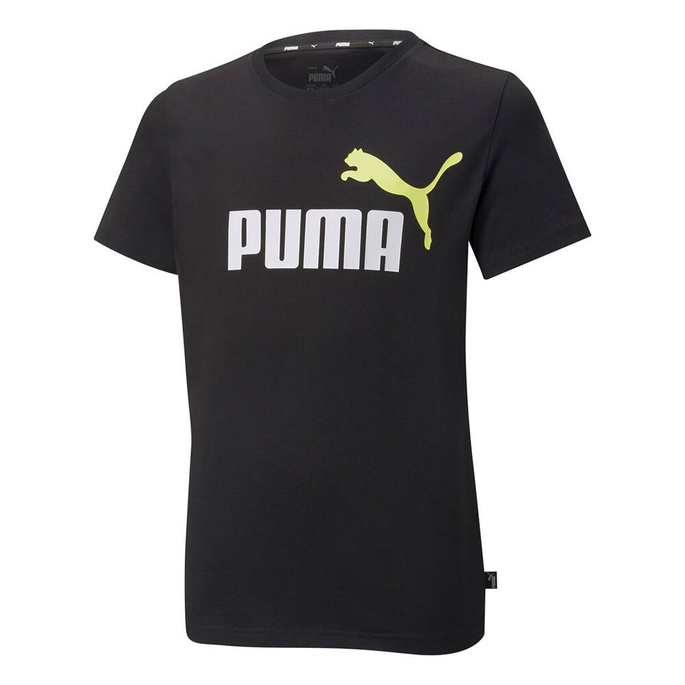 Puma Boys Essentials Two-Tone Logo Tee | Rebel Sport