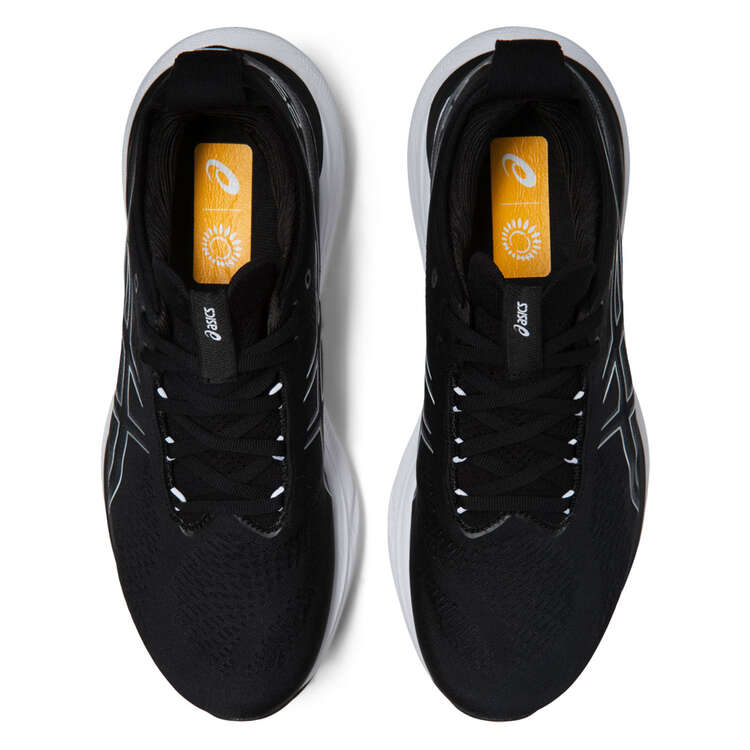 Asics GEL Nimbus 25 2E Mens Running Shoes, Black/Silver, rebel_hi-res
