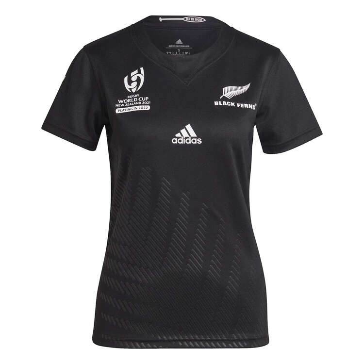 Black Ferns Womens 2022 Rugby World Cup Replica Jersey, Black, rebel_hi-res