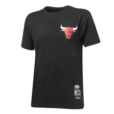 Chicago Bulls Mens Retro Repeat Tee Black S, Black, rebel_hi-res