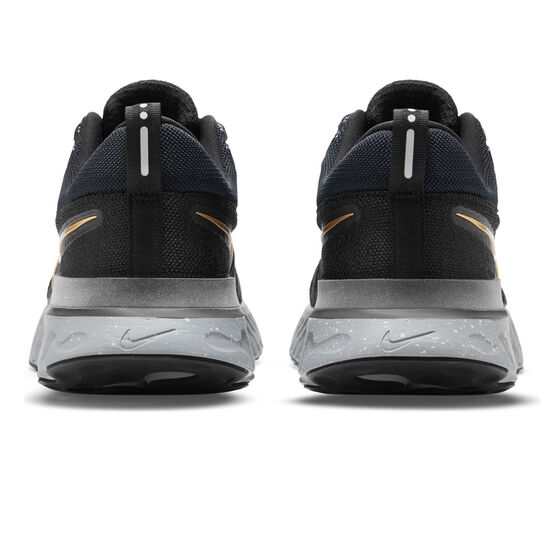 Nike React Infinity Run Flyknit 2 Mens Running Shoes, Black/Gold, rebel_hi-res