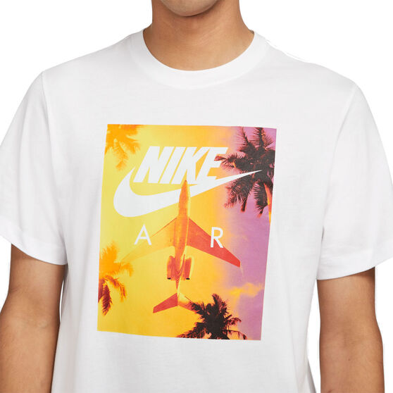 Nike Air Mens Sportswear Swoosh By Air Tee, White, rebel_hi-res
