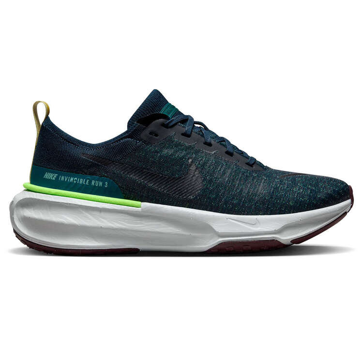 Nike ZoomX Invincible Run Flyknit 3 Mens Running Shoes, Green/Silver, rebel_hi-res