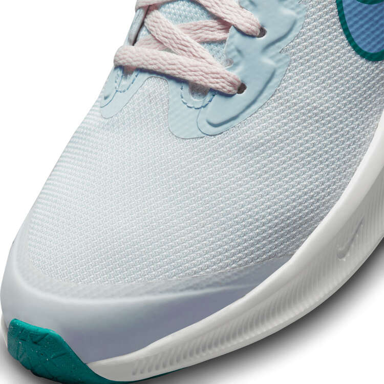 Nike Star Runner 3 GS Kids Running Shoes White/Cobalt US 7, White/Cobalt, rebel_hi-res