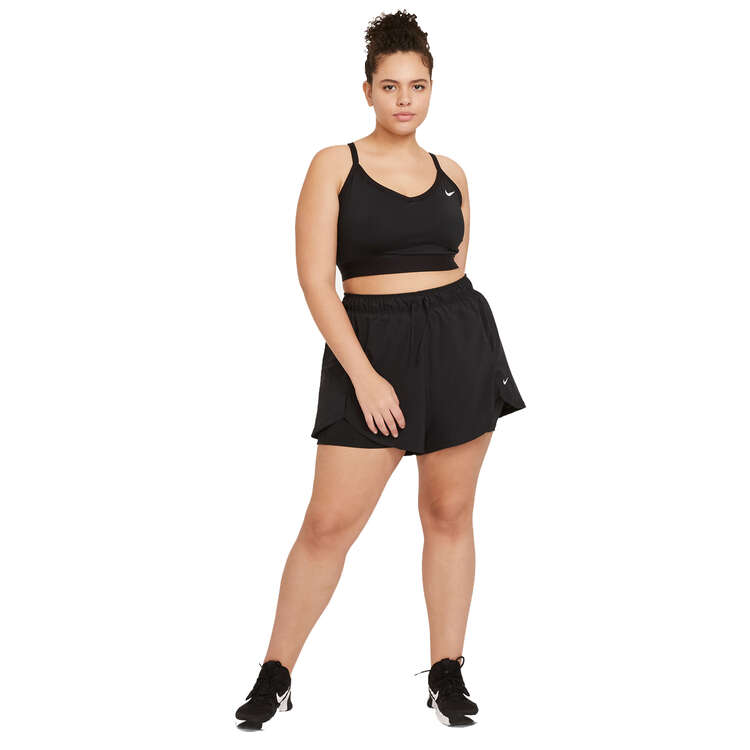 Nike Womens Flex Essential 2 in 1 Training Shorts, Black, rebel_hi-res