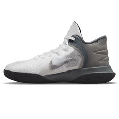 Nike Kyrie Flytrap 5 Kids Basketball Shoes White/Grey US 4, White/Grey, rebel_hi-res