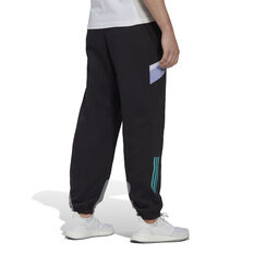 adidas Mens Sportswear Fleece Pants, Black, rebel_hi-res