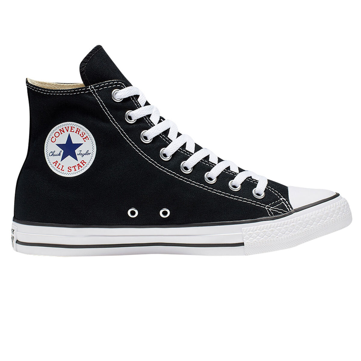 Converse Chuck Taylor All Star Hi Top Casual Shoes Black / White US Mens 4 / Womens 6 | Rebel Sport