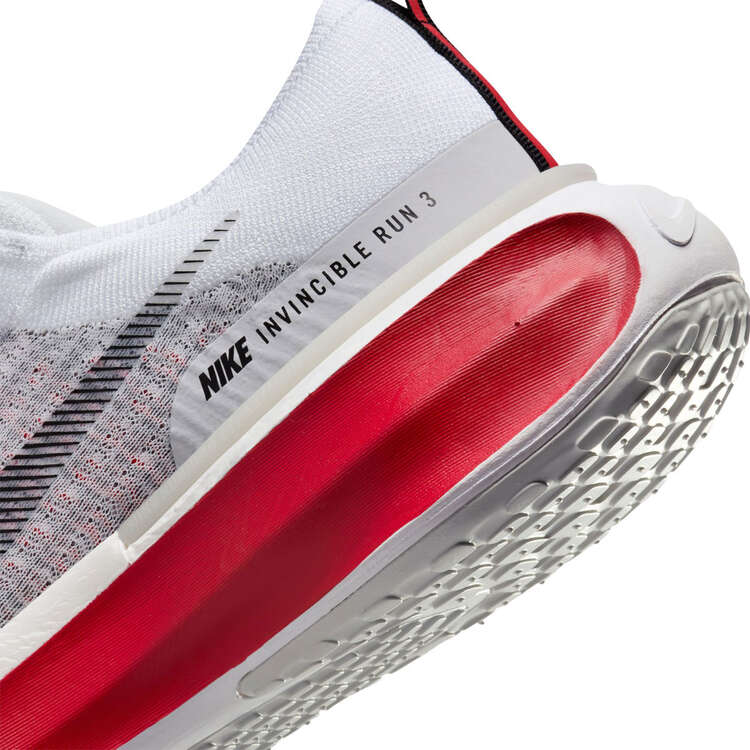 Nike ZoomX Invincible Run Flyknit 3 Mens Running Shoes, White/Red, rebel_hi-res