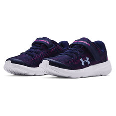 Under Armour Charged Pursuit 2 PS Kids Running Shoes Navy US 11, Navy, rebel_hi-res