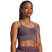 Under Armour Womens Train Seamless Low Support Long Sports Bra, , rebel_hi-res