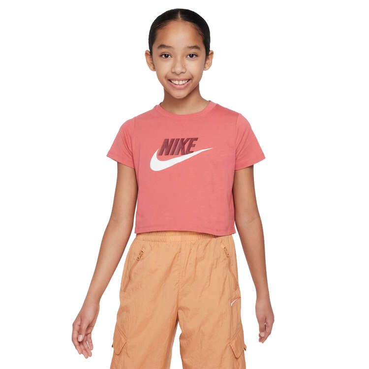 Nike Kids Sportswear Futura Cropped Tee Red XS, Red, rebel_hi-res