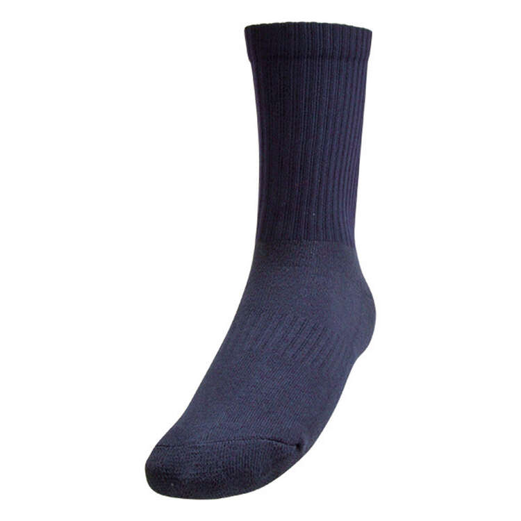 Burley Football Crew Socks, Blue, rebel_hi-res
