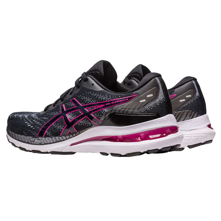 Asics GEL Superion 6 Womens Running Shoes, Black/Pink, rebel_hi-res
