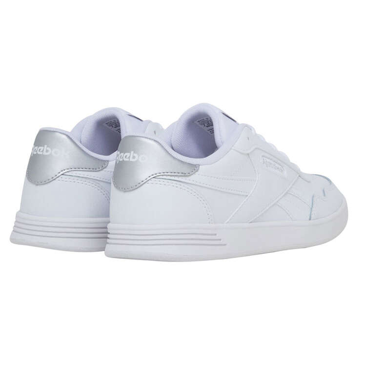 Reebok Court Advance Womens Casual Shoes White/Silver US 6, White/Silver, rebel_hi-res