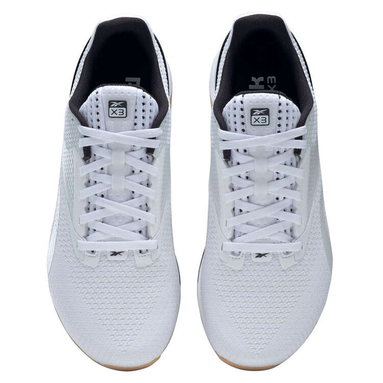 Reebok Nano X3 Mens Training Shoes, White/Gum, rebel_hi-res