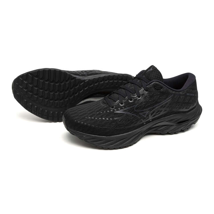 Mizuno Wave Inspire 20 D Womens Running Shoes, Black, rebel_hi-res