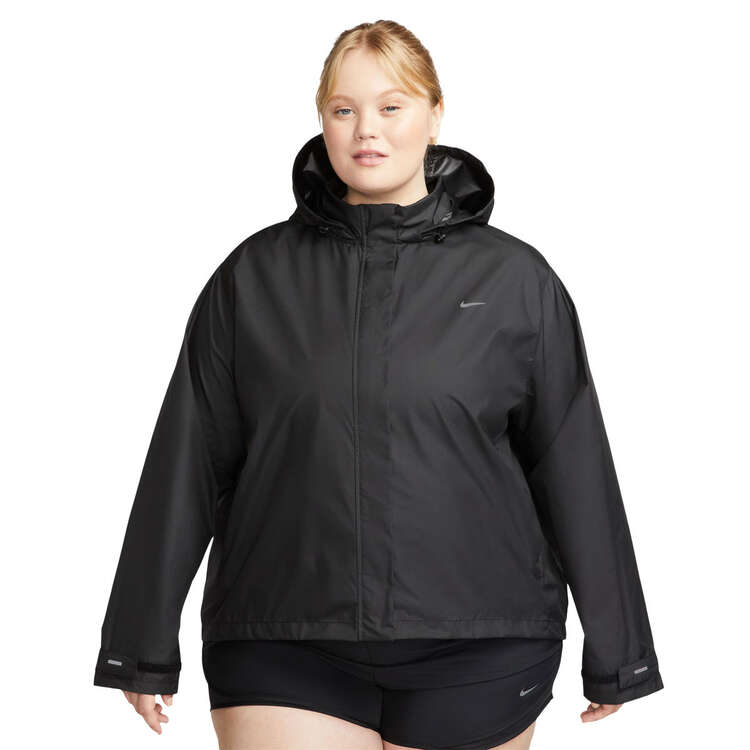 Nike Womens Fast Repel Running Jacket (Plus Size) Black XL, Black, rebel_hi-res