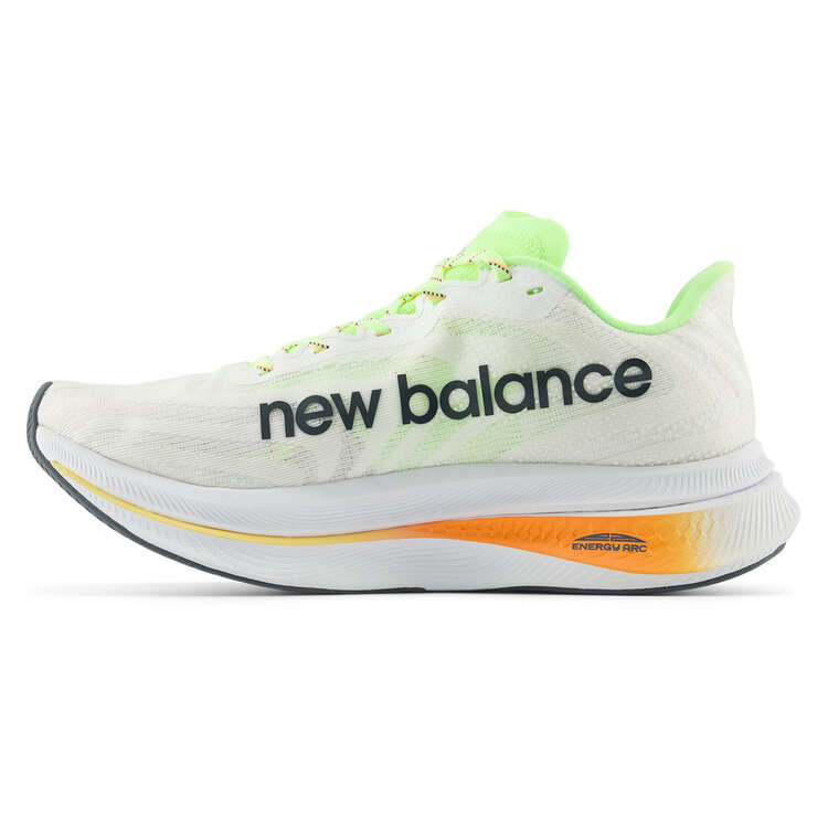 New Balance FuelCell SuperComp Trainer v2 Mens Running Shoes White/Orange US 8, White/Orange, rebel_hi-res