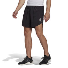 adidas Mens Designed For Training Shorts Black XS, Black, rebel_hi-res