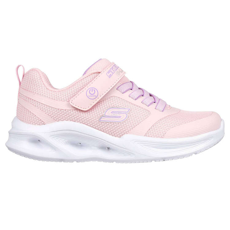 Skechers Sola Glow PS Kids Running Shoes Pink US 11, Pink, rebel_hi-res