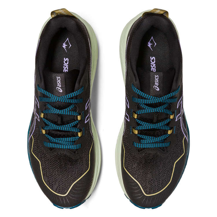Asic GEL Trabuco 11 Womens Trail Running Shoes, Black/Blue, rebel_hi-res