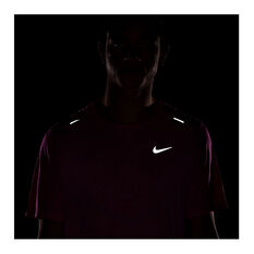 Nike Mens Dri-FIT Rise 365 Tee, Pink, rebel_hi-res