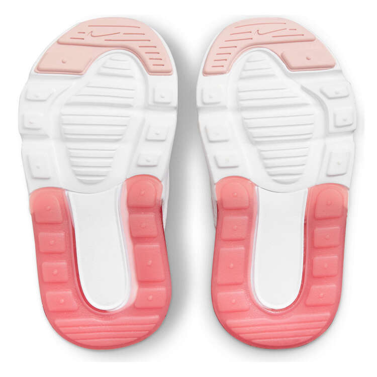 Nike Air Max 270 Toddlers Shoes White/Pink US 7, White/Pink, rebel_hi-res