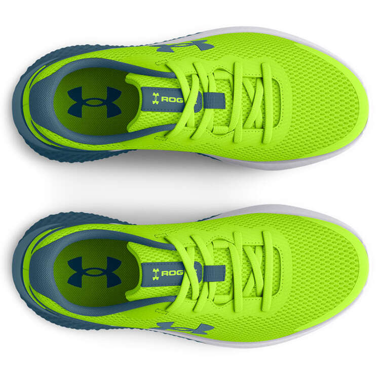 Under Armour Rogue 3 PS Kids Running Shoes Green/Blue US 11, Green/Blue, rebel_hi-res
