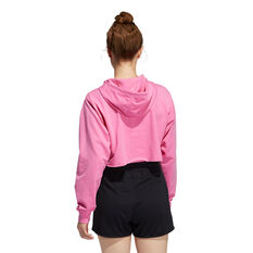 adidas Womens 3 Bar Text Sweatshirt, Pink, rebel_hi-res