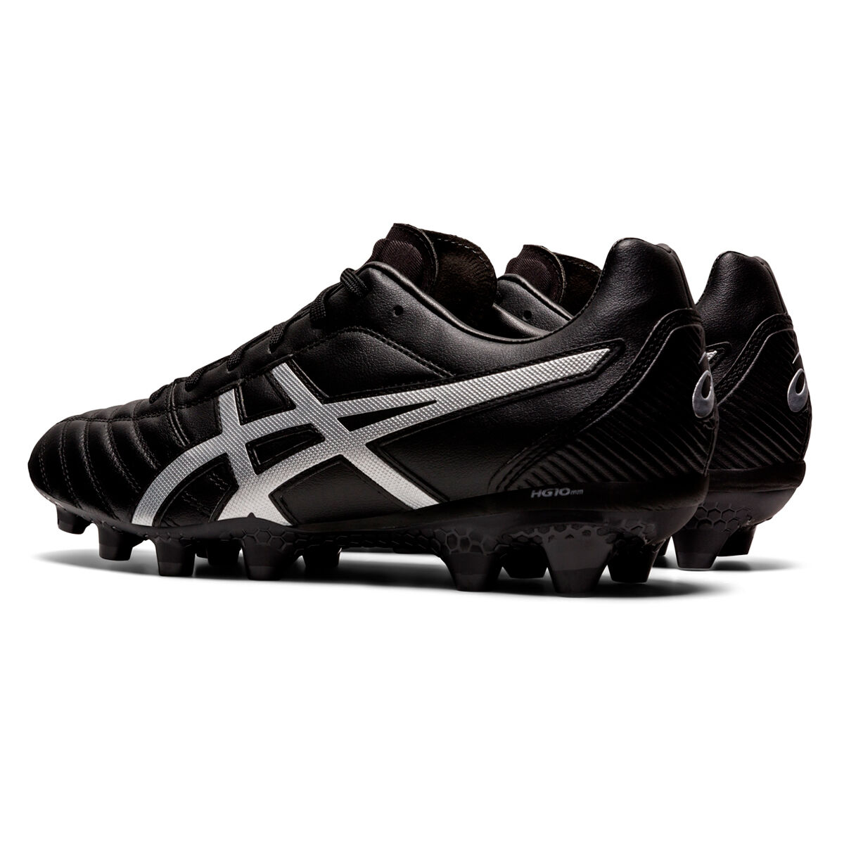 all black asics footy boots