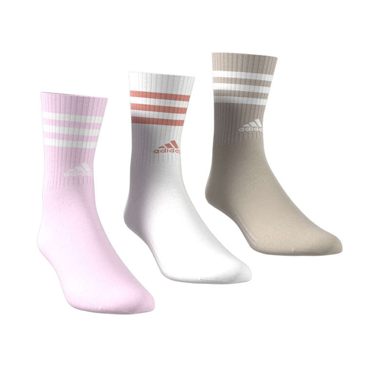 adidas 3-Stripes Cushioned Mid-Cut Socks, Multi, rebel_hi-res