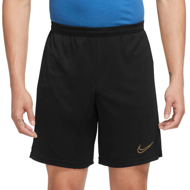 Nike Men's Dri-FIT Academy Football Shorts Black S, Black, rebel_hi-res