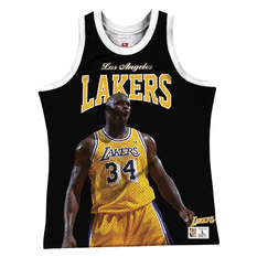 Los Angeles Lakers Shaquille O'Neal Throwback Tank Black/Yellow S, Black/Yellow, rebel_hi-res